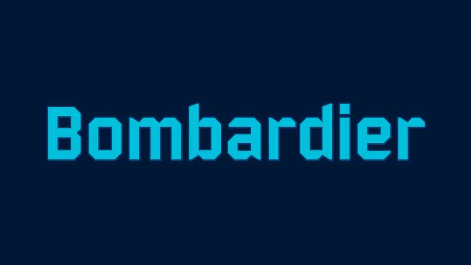 Bombardier Font › Fontesk