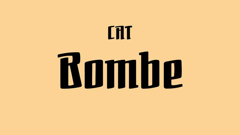 Bombe Font › Fontesk