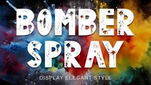 Bomber Spray Font › Fontesk