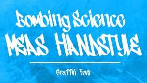 Bombing Science Meas Handstyle Font › Fontesk