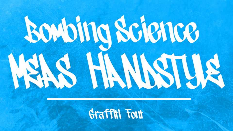 Bombing Science Meas Handstyle Font › Fontesk