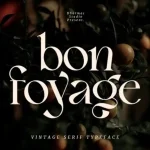 Bon Foyage Serif Font - Fonte Grátis Bon Foyage Serif Font