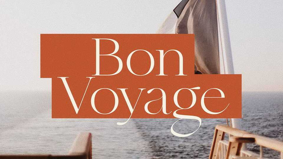 Bon Voyage Font Family › Fontesk