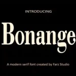 Bonange Serif Font - Fonte Grátis Bonange Serif Font