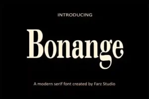 Bonange Serif Font