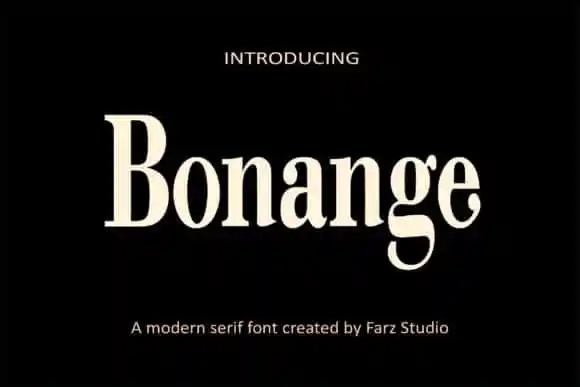 Bonange Serif Font