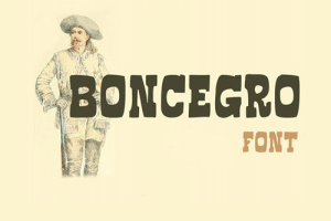Boncegro font