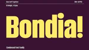 Bondia Font › Fontesk