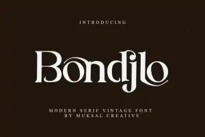 Bondjlo Serif Font
