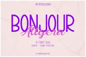 Bonjour Allgera Font Duo