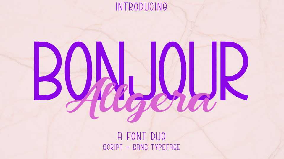 Bonjour Allgera Script Font › Fontesk