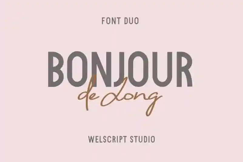 Bonjour de Jong Font Duo