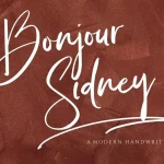 Bonjour Sydney Font