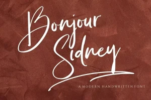 Bonjour Sydney Font