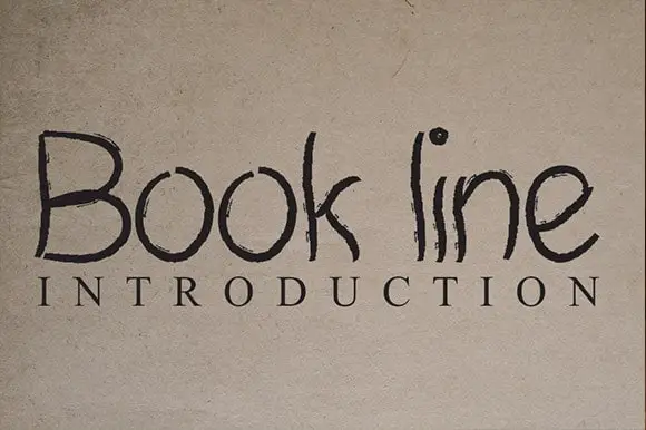 Book Line Handwritten Font