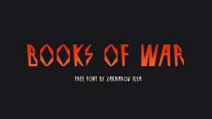 Books of War Font › Fontesk