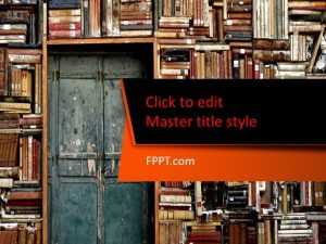 Bookshelf PowerPoint Template