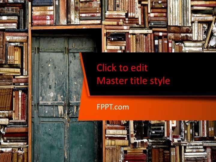 Bookshelf PowerPoint Template