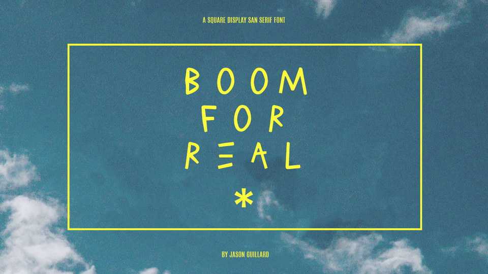 Boom For Real Font › Fontesk