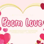 Boom love Display Font - Fonte Grátis Boom love Display Font