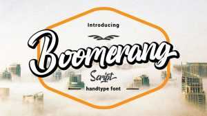 Boomerang Script › Fontesk
