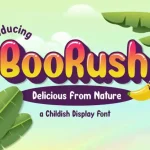 BooRush Display Font - Fonte Grátis BooRush Display Font