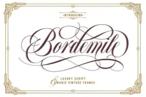 Bordemile Calligraphy Font