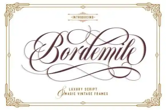 Bordemile Calligraphy Font