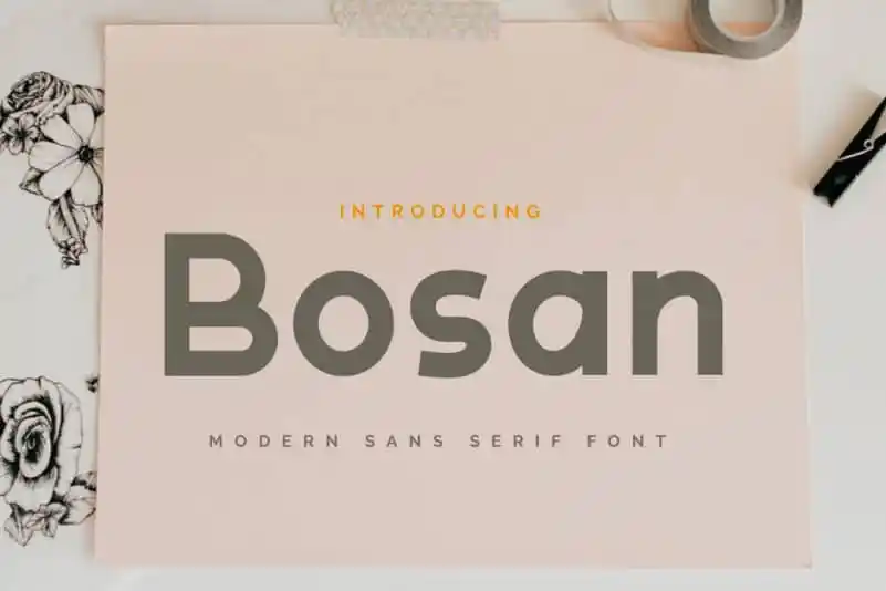 Bosan Sans Serif Font