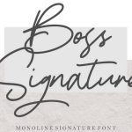 Boss Signature Font › Fontesk