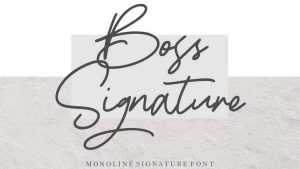 Boss Signature Font › Fontesk