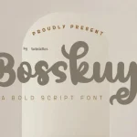 Bosskuy Script Font