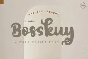 Bosskuy Script Font
