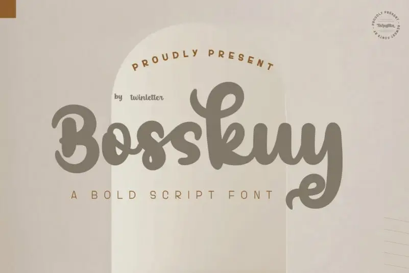 Bosskuy Script Font