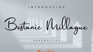 Bostanic Millague Font › Fontesk