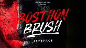 Bosthon Brush Font › Fontesk