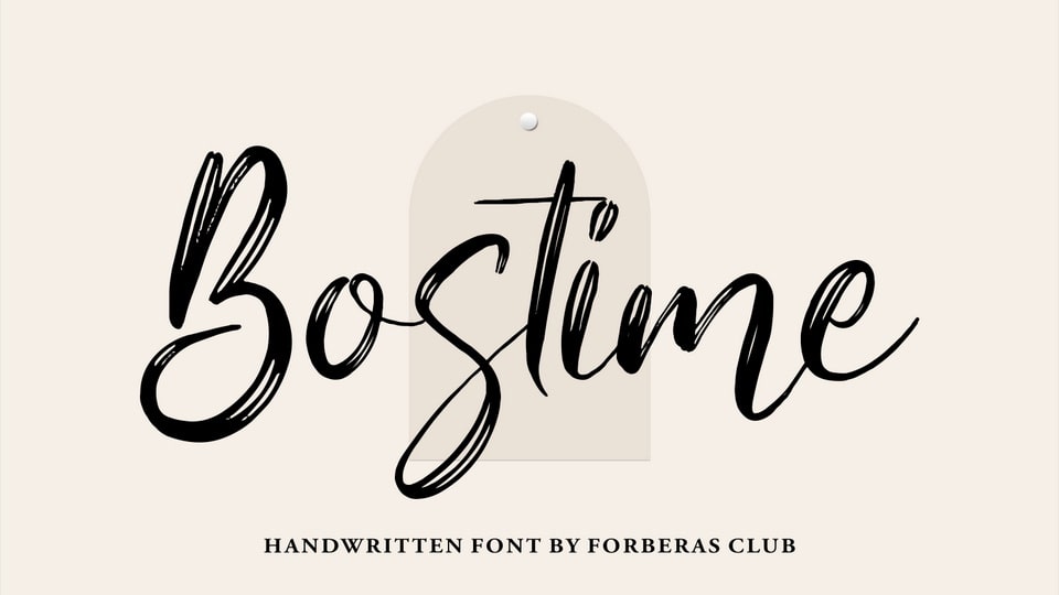 Bostime Font › Fontesk