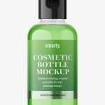 Boston bottle mockup - 50 ml / transparent