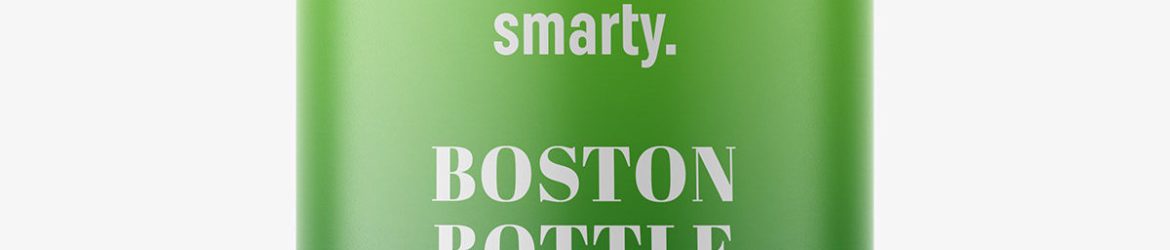 Boston bottle mockup / amber Boston bottle mockup / amber