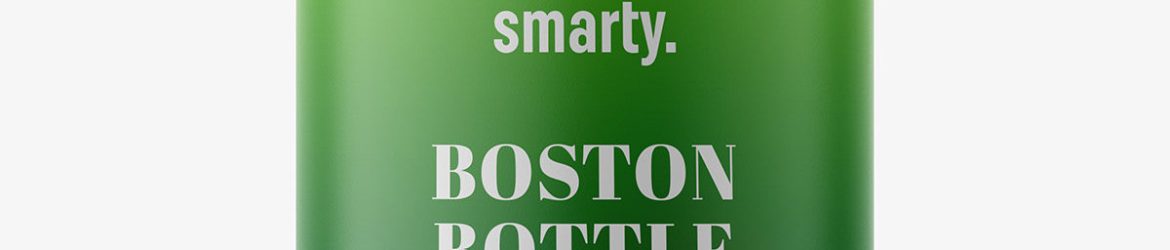 Boston bottle mockup / matt