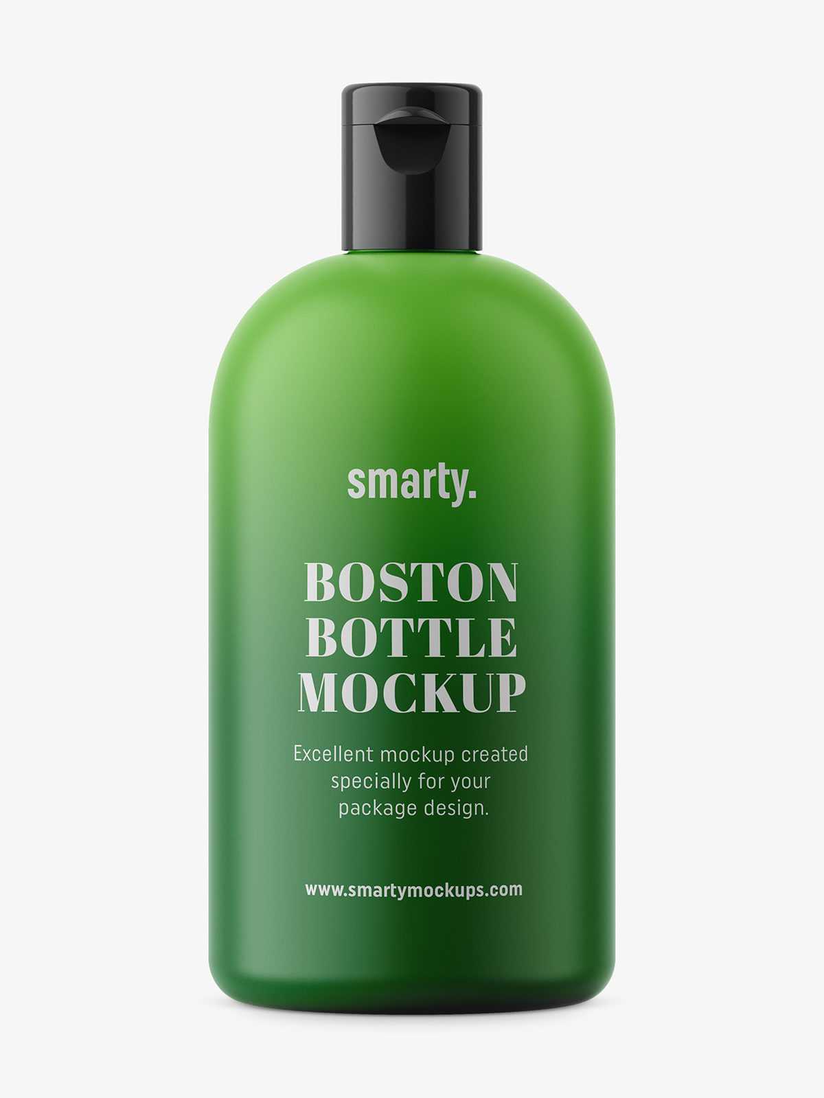 Boston bottle mockup / matt