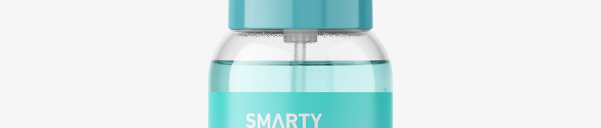 Boston bottle with treatment pump / clear