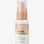 Boston bottle with treatment pump / cream - Free PSD Download Boston bottle with treatment pump / cream