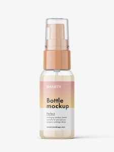 Boston bottle with treatment pump / cream
