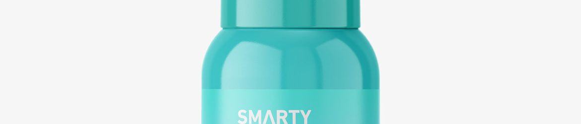 Boston bottle with treatment pump / glossy Boston bottle with treatment pump / glossy
