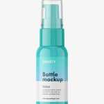 Boston bottle with treatment pump / glossy - Free PSD Download Boston bottle with treatment pump / glossy