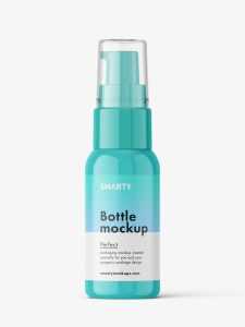 Boston bottle with treatment pump / glossy