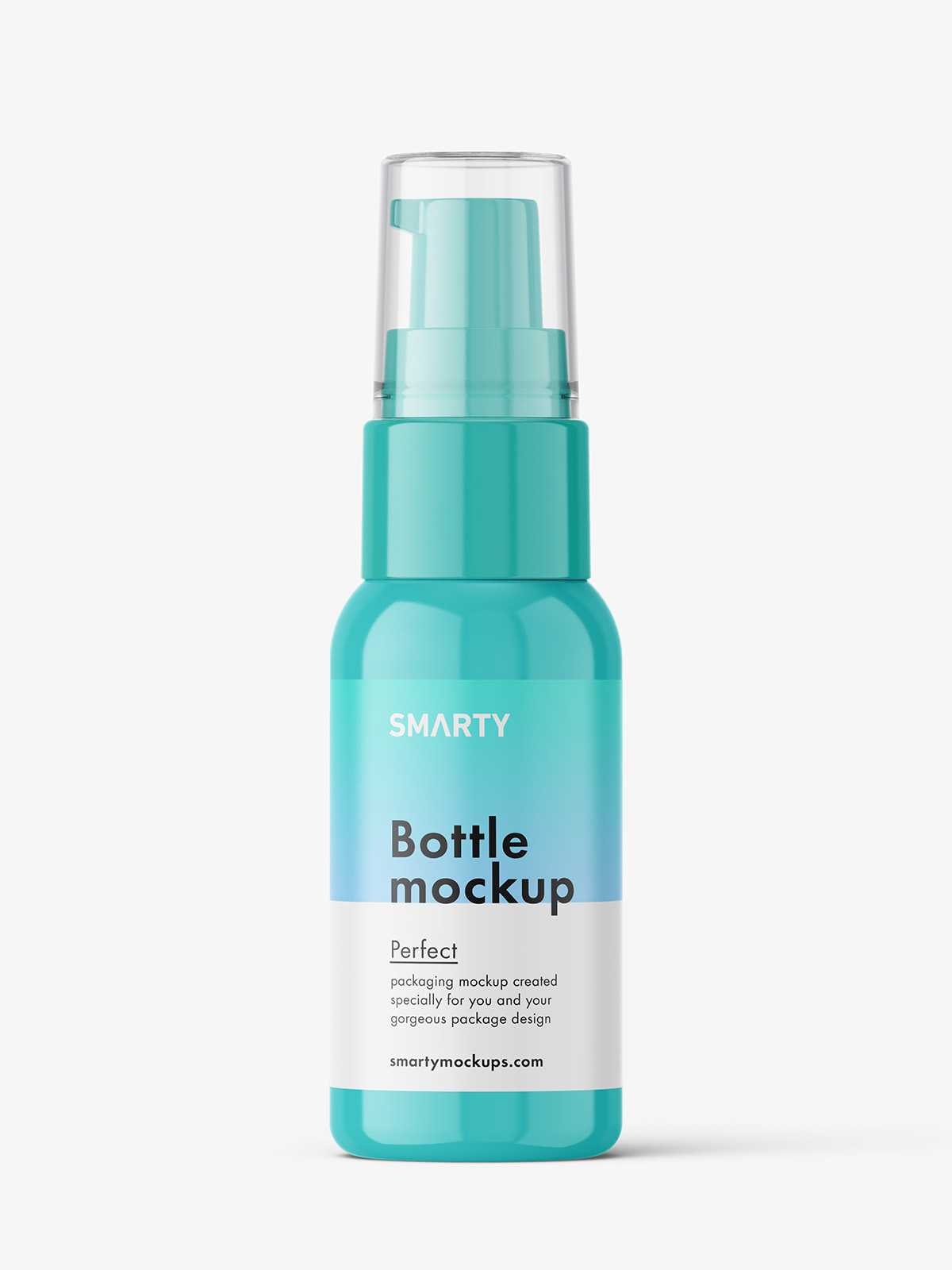 Boston bottle with treatment pump / glossy