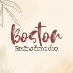 Boston Bruins font duo