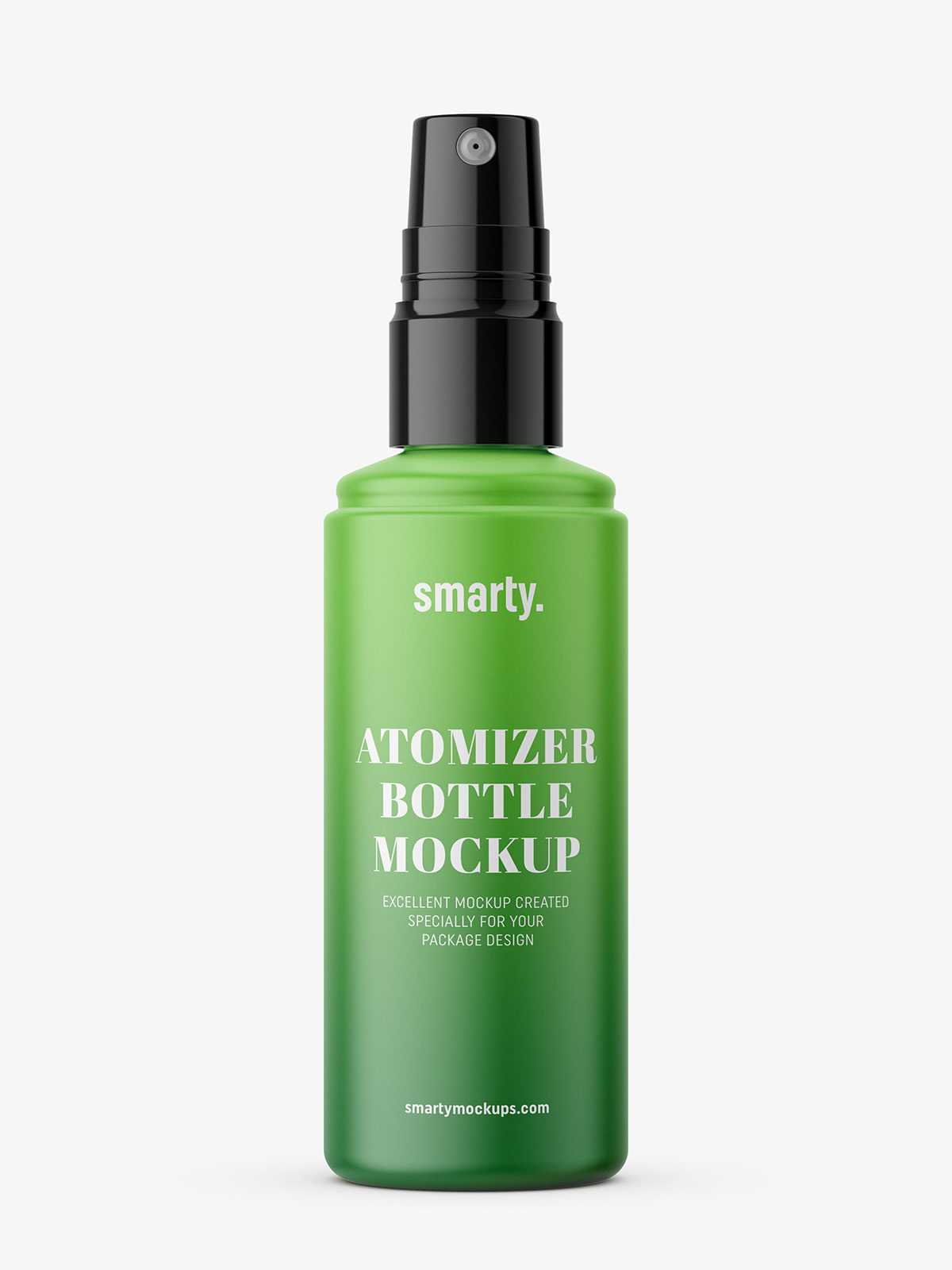 Bottle with atomizer mockup / matte